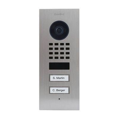DoorBird D1102V IP Vid. Türst. V4A Edels. 2Ruftasten Unterputz