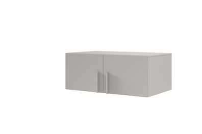 Schrankaufsatz BRAGA BRN3S Möbelaufsatz 100 x 40 x 60 cm 2 türiger - Platingrau