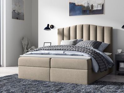 Boxspringbett Lindos Bett Größenauswahl Schlafzimmer Doppelbett Modern Design