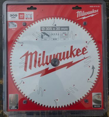 Milwaukee Kreissägeblätter für Kapp und Gehrungssägen 305/30 Z96 Wechselzahn negativ
