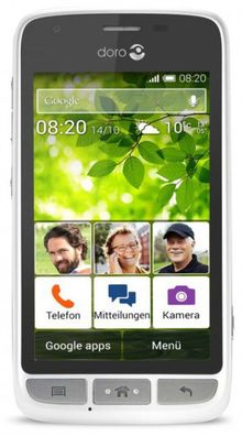 Doro Liberto 820 Mini 3G Smartphone Weiß/Silber - Neuwertiger Zustand DE Händler