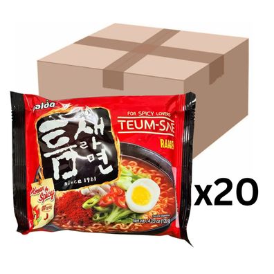 20er-Pack Paldo Instantnudeln Teumsae Ramyun Scharf 120g