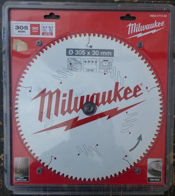 Milwaukee Sägeblatt Holz 305 x 30 x 3,0 x 100 WZ Wechselzahn negativ