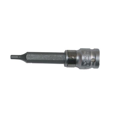 Bit-Einsatz, Innen-6-Kant, 12,5 (1/2), 100 mm lang, 4 mm