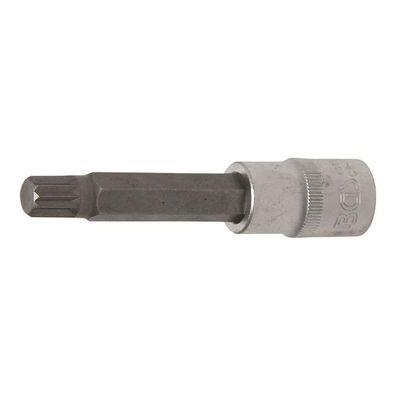 Bit-Einsatz 12,5 (1/2), Innenvielzahn, 100 mm lang, M12