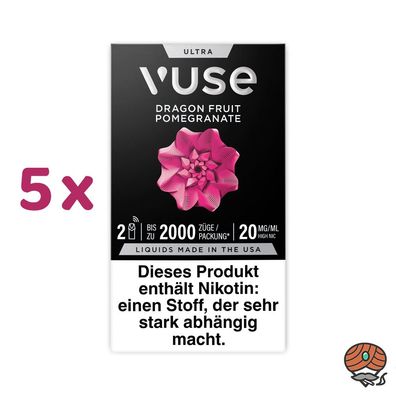 Vuse ULTRA Pods Dragon Fruit Pomegranate 20mg/ml Nikotin 5x 2 Pods