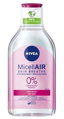 Nivea MicellAir Sanftes Mizellenwasser für Trockene Haut, 400ml