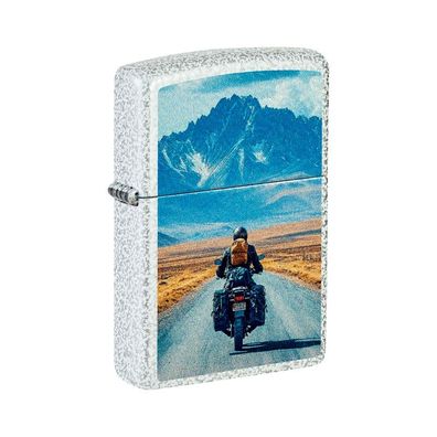 Zippo Benzin-Feuerzeug Glacier color Motorcycle, unbefüllt 60007685