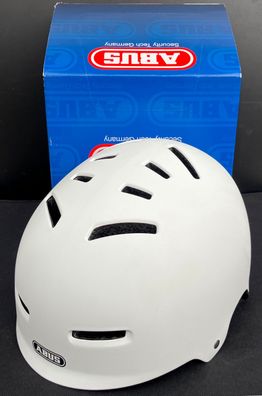 Abus Scraper Polar Matt City Helm Fahrradhelm Weiß Gr. L (58-62cm) NEU!