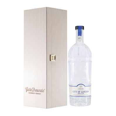 City of London Dry Gin No.1 mit Geschenk-Holzkiste