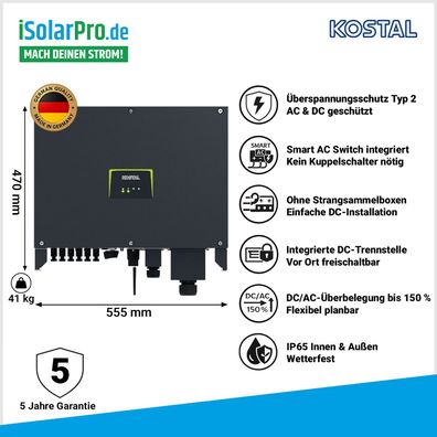30 kW Kostal Piko CI 30 G2 Gewerbe-Wechselrichter