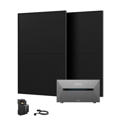 900W Bifazial Balkonkraftwerk mit Anker Solarbank 2 E1600 Pro 1600Wh Speicher
