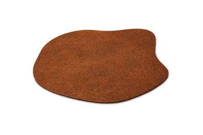 Cortenstahl Trittplatte organisch 35 cm Gartenplatte Gehwegplatte