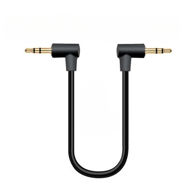 R45 Klinkenkabel 3,5mm AUX Kabel Stereo Audio Kabel Klinkenstecker 90° gewinkelt