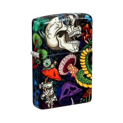 Zippo Benzin-Feuerzeug color 540° Psychedelic Skull, unbefüllt 60007650