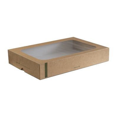 Vegware Kompostierbare Sandwichboxen Mit Deckel Groß (25 Stück)