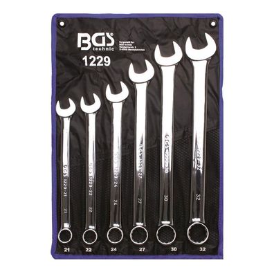 BGS-1229 Maul-Ringschlüssel-Satz XXL, extra lang, 21-32 mm, 6-tlg