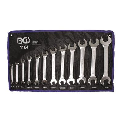 BGS-1184 Doppel-Maulschlüssel-Satz, 6x7-30x32 mm, 12-tlg