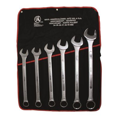 BGS-1185 Maul-Ringschlüssel-Satz XXL 34-50 mm 6-tlg