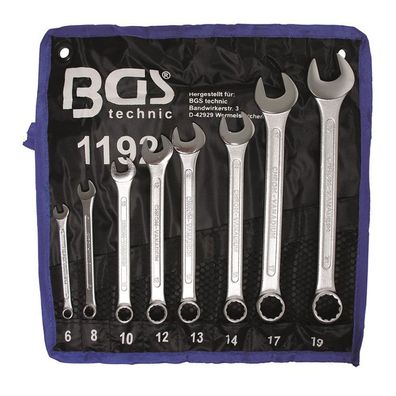 BGS-1192 Maul-Ringschlüssel-Satz 6-19 mm 8-tlg