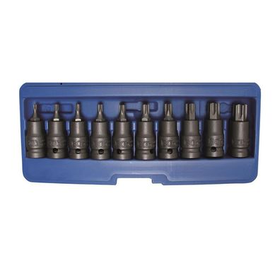 BGS-5097 Kraft-Bit-Einsätze, T-Profil, T20 - T70, 10-tlg