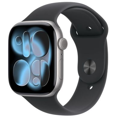 Apple Watch Series 11 5G 46mm Aluminium Space Gray Sport Band Black M/L - Kaufen