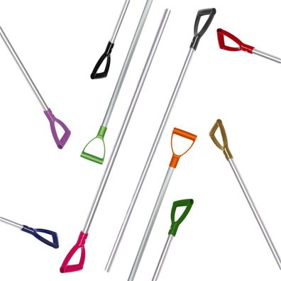 Dunggabel Stiel alumium 115 cm mit limonengrünem Griff