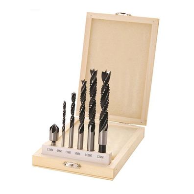BGS-50401 Holzkronen-Fräsbohrer-Satz, 4-12 mm, 6-tlg