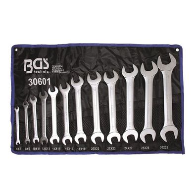 BGS-30601 Doppel-Maulschlüssel-Satz 6-32 mm 12-tlg