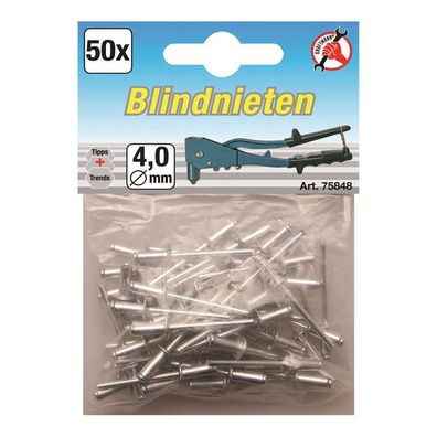 BGS-75848 I Blindnieten 4,0 mm, 50-tlg