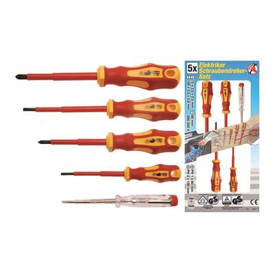 BGS-35815 I VDE-Elektriker-Schraubendreher-Satz, 5-tlg