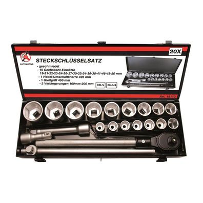 BGS-15113 Steckschlüssel-Satz 20 (3/4) 20-tlg