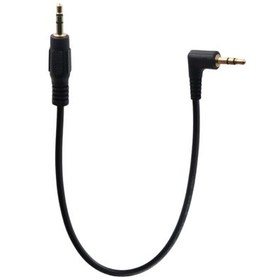 M16 Klinkenkabel 3,5mm AUX Kabel Stereo Audio Kabel Klinkenstecker 90° gewinkelt 30cm