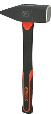 KS TOOLS Schlosserhammer mit Fiberglasstiel, 2000g