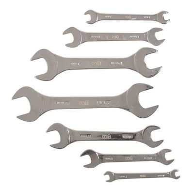 BGS-9019 Doppel-Maulschlüssel-Satz, 6-23 mm, extra flach, 7-tlg