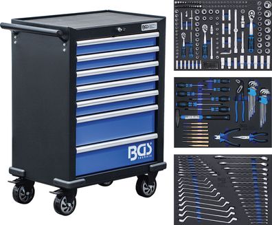 BGS-4207 Werkstattwagen 7 Schubladen mit 263 Werkzeugen