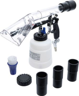 BGS-70150 Druckluft-Reinigungspistole mit Bürsten- und Saugaufsatz 7-tlg