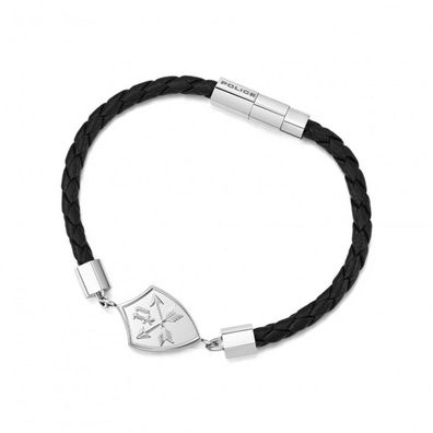 erný ko?ený náramek pro mu?e Urban Rebel PEAGB0001602