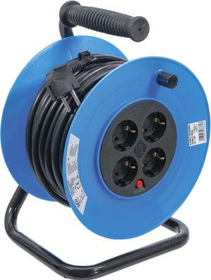 BGS-3361 Kabeltrommel 25 m 3 x 1,5 mm² 4 Steckdosen IP 20 3000 W