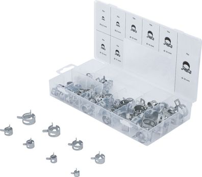 BGS-9475 Federband-Schlauchschellen-Sortiment 80-tlg