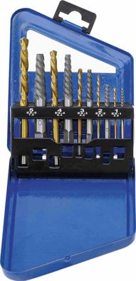 BGS-6780 Schraubenausdreher- &amp; Linksbohrer-Satz HSS titan-nitriert 2 - 7,5 mm 10