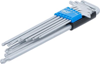 BGS-819 Winkelschlüssel-Satz extra lang T-Profil (für Torx) mit Kugelkopf T10 - T50 9