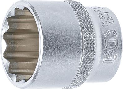BGS-10625 Steckschlüssel-Einsatz Zwölfkant Antrieb Innenvierkant 12,5 mm (1/2) SW 28