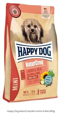 Happy Dog NaturCroq Mini Lachs & Reis 800 g