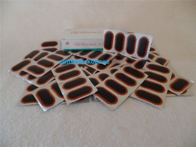 100x Schlauchflicken F2 50x25 MM Rotrand Fahrrad Rema TIP TOP