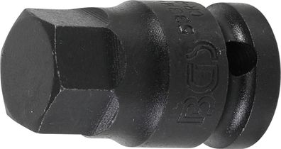 BGS-5334-H19 Kraft-Bit-Einsatz Antrieb Innenvierkant 12,5 mm (1/2) Innensechskant 19