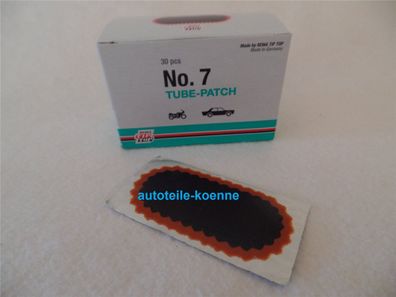 1x Schlauchflicken 7 Größe 74x37 MM Rotrand Rema TIP TOP