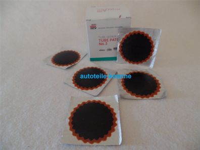5x Schlauchflicken 3 Ø 54 MM Rotrand Rema TIP TOP Schlauchreparatur