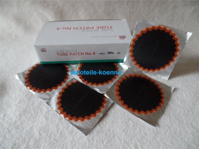 5x Schlauchflicken 4 Ø 75 MM Rotrand Rema TIP TOP Schlauchreparatur