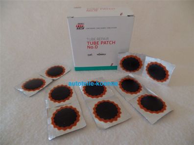 10x Schlauchflicken 0 Ø 30 MM Rotrand Rema TIP TOP Schlauchreparatur